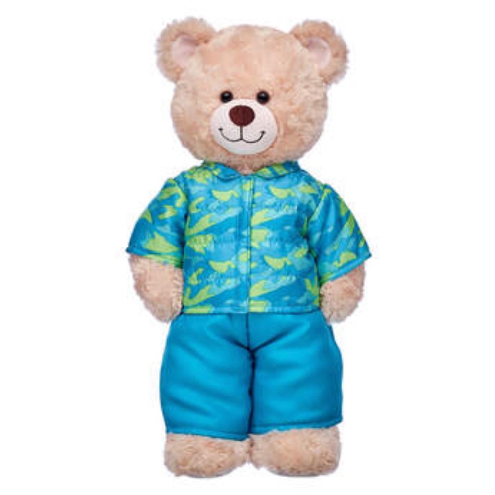 Build-A-Bear Blue and Green Snowsuit NWOT